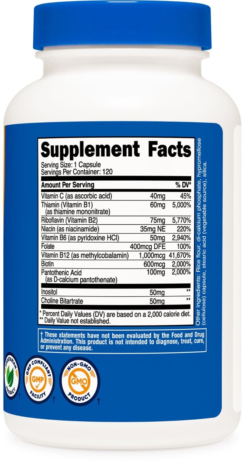 Nutricost High Potency B Complex with Vitamin C