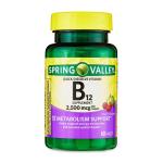 Spring Valley Cherry B12 Quick-Dissolve Tablets, 2500 Mcg