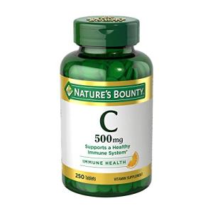 Nature’s Bounty Vitamin C Tablets, 500mg, 250 Count