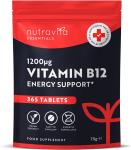 Vegan Vitamin B12 1200mcg - 365 Tablets