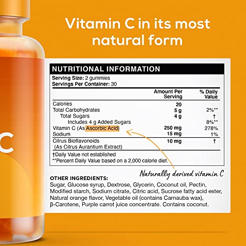 Vitamin C Gummies for Immune Support - 60 Count