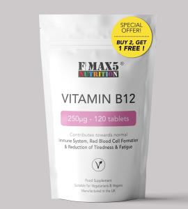 Vitamin B12 250µg Tablets for Energy & Immunity