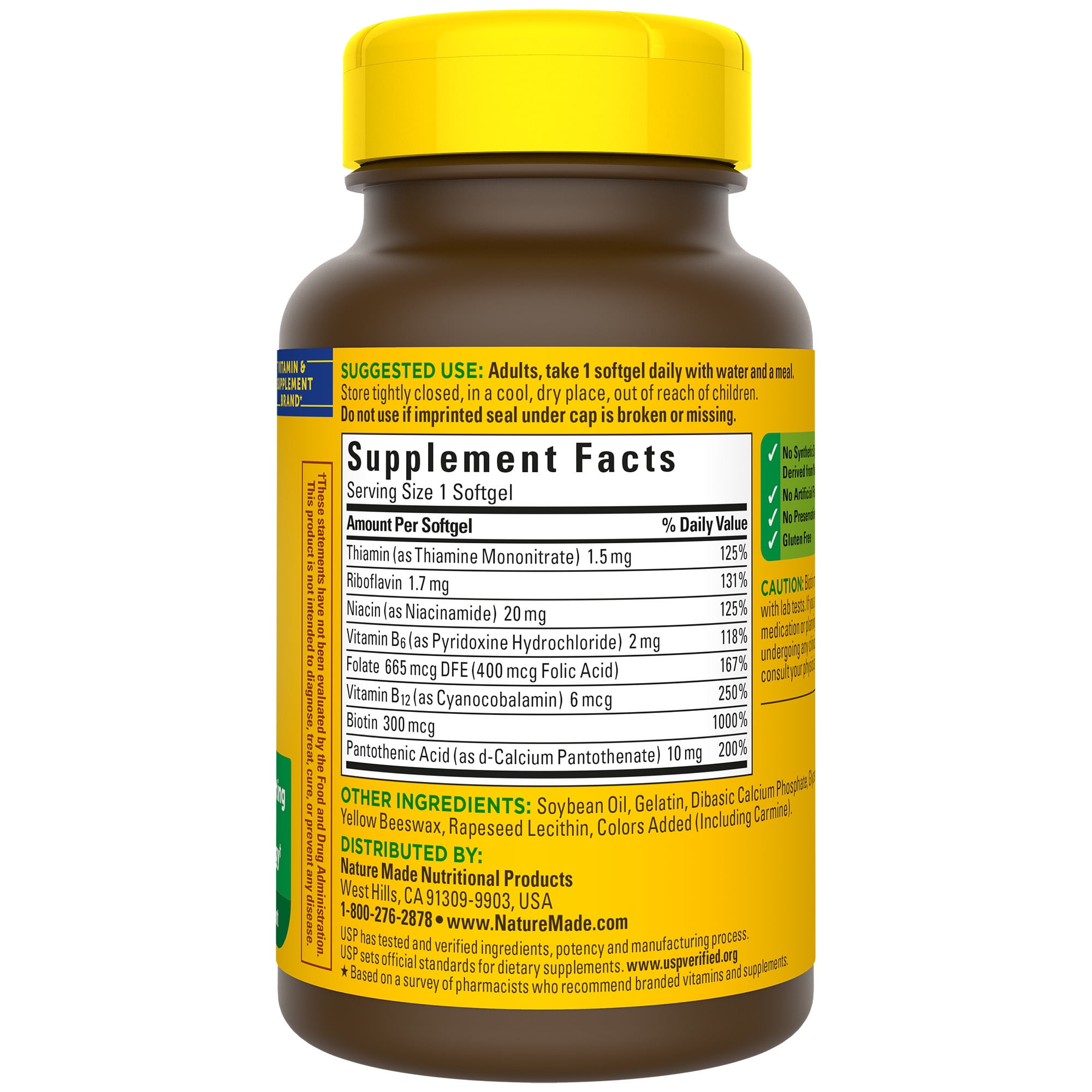 Nature Made Super B Energy Complex Softgels, 60 Count
