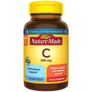 Nature Made Vitamin C 500 mg Immune Support Softgels