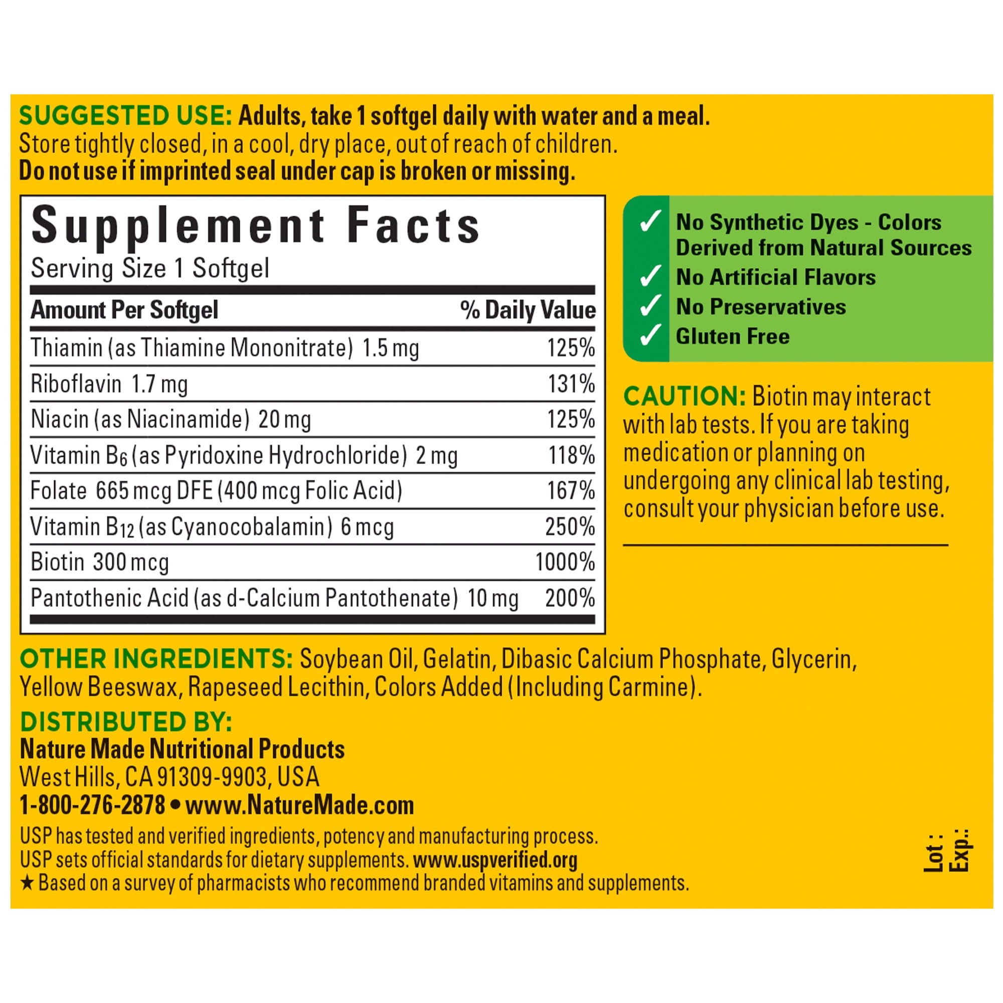 Nature Made Super B Energy Complex Softgels, 60 Count