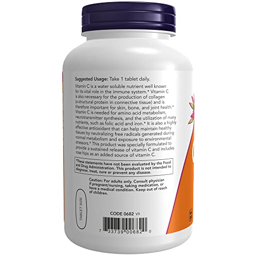 Vitamin C-1000 with Rose Hips Antioxidant Tablets