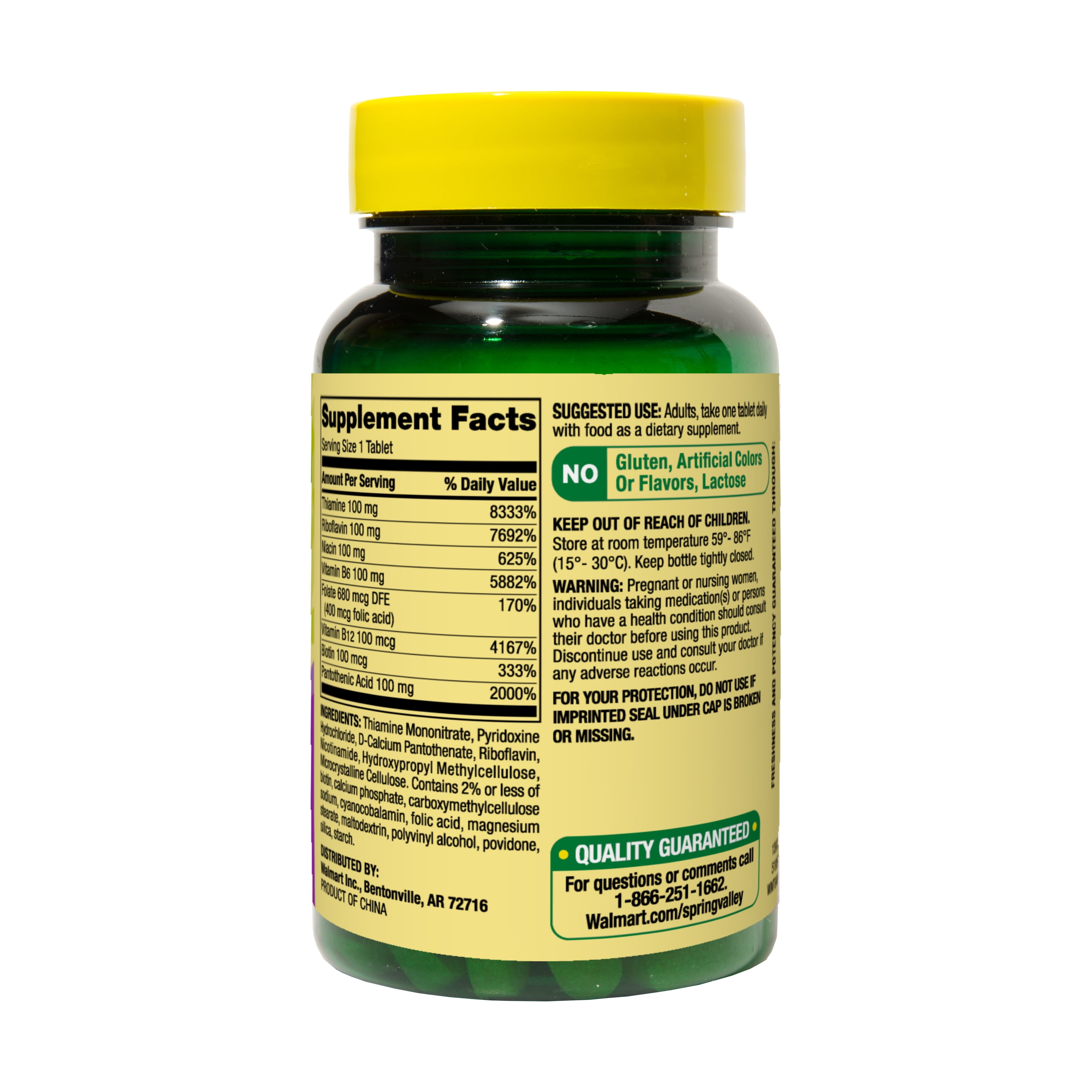 Spring Valley B-100 Complex for Metabolism Support