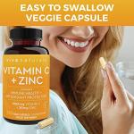 Vitamin C & Zinc Veggie Capsules - Immune Support