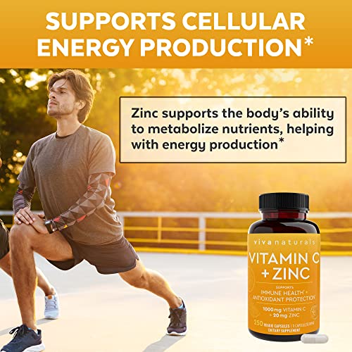 Vitamin C & Zinc Veggie Capsules - Immune Support