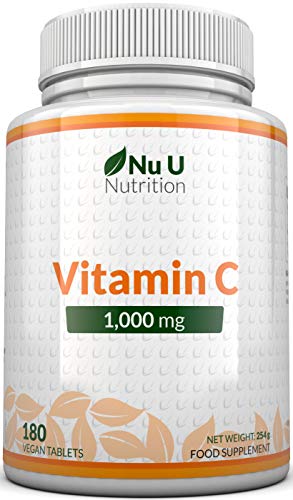 Vitamin C 1000mg - Vegan Friendly 180 Tablets
