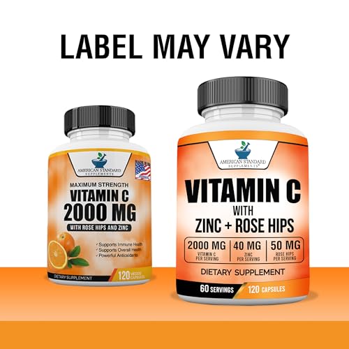Vitamin C 2000mg with Zinc & Rose Hips