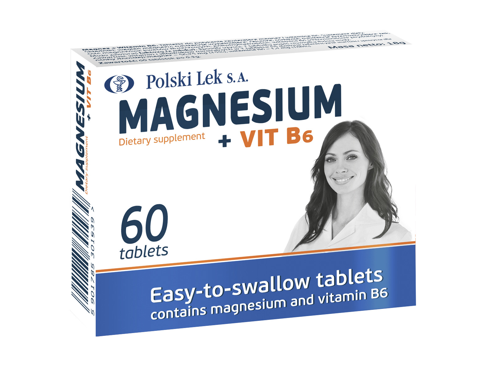 Magnesium with Vitamin B6 - Easy-to-Swallow Tablets