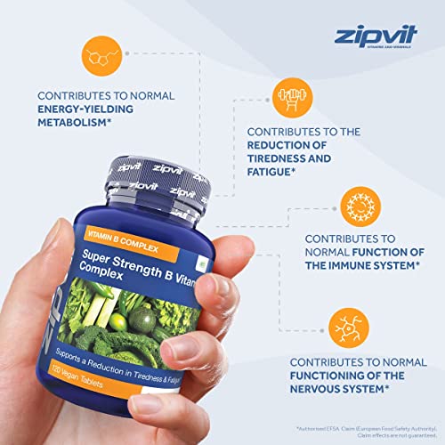 Super Strength B Vitamin Complex, 120 Vegan Tablets