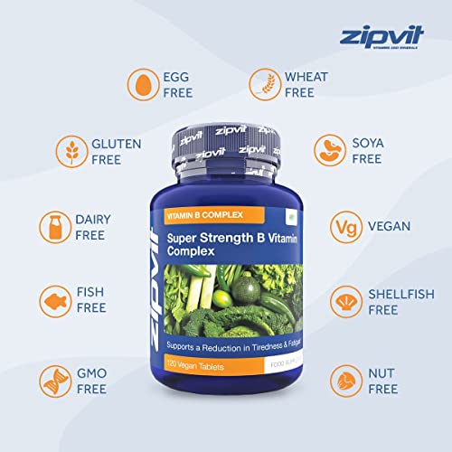 Super Strength B Vitamin Complex, 120 Vegan Tablets