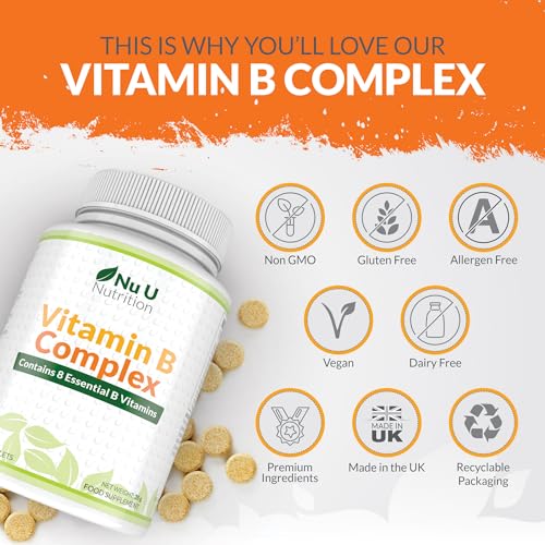 High-Potency Vegan Vitamin B Complex – 180 Tablets