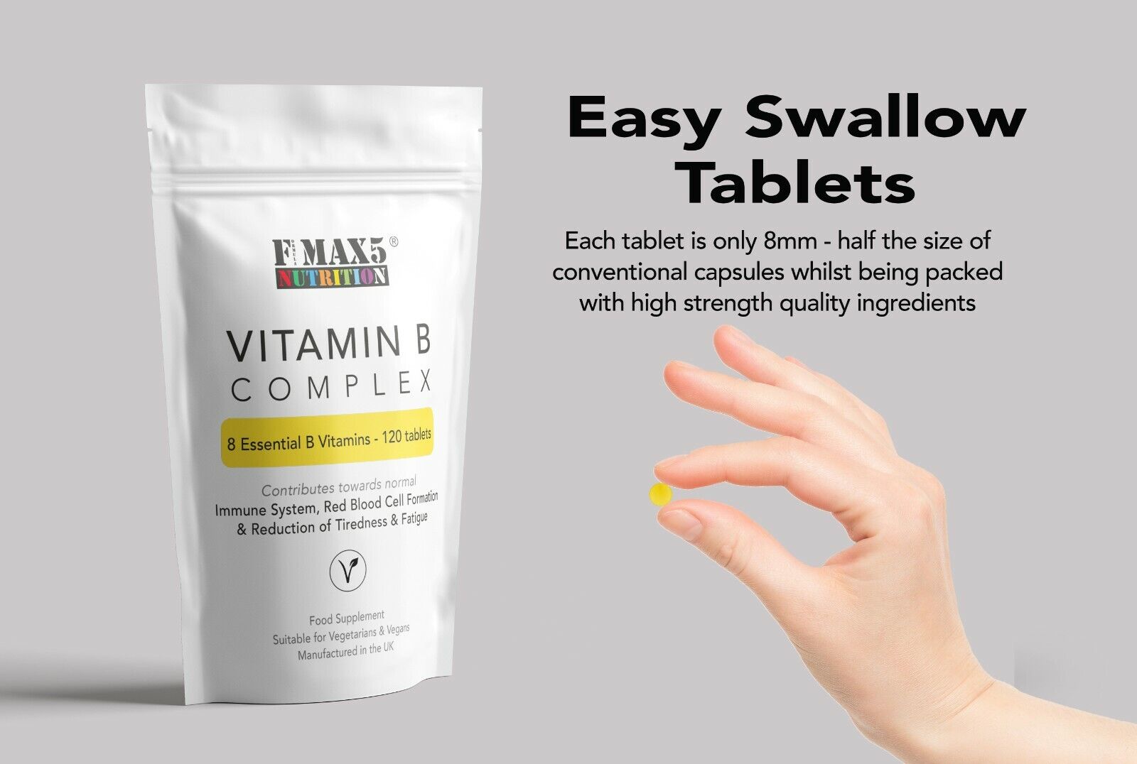 High Strength Vitamin B Complex 120 Tablets