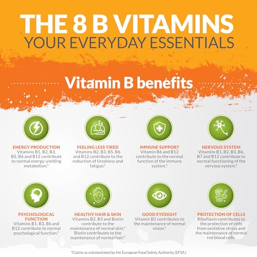 High-Potency Vegan Vitamin B Complex – 180 Tablets