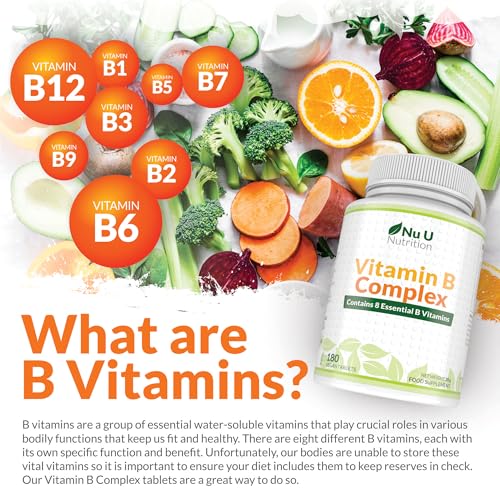 High-Potency Vegan Vitamin B Complex – 180 Tablets