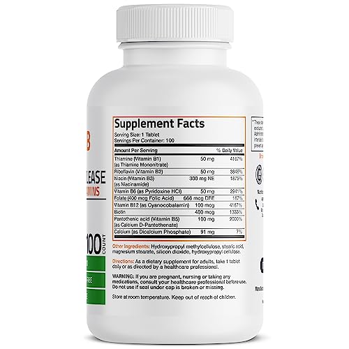 Bronson Super B Complex Slow Release 100 Tablets