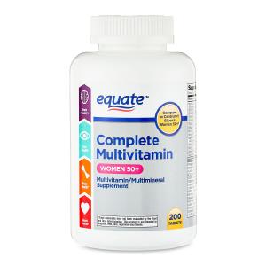 Equate Complete Multivitamin for Women 50+, 200 Tablets