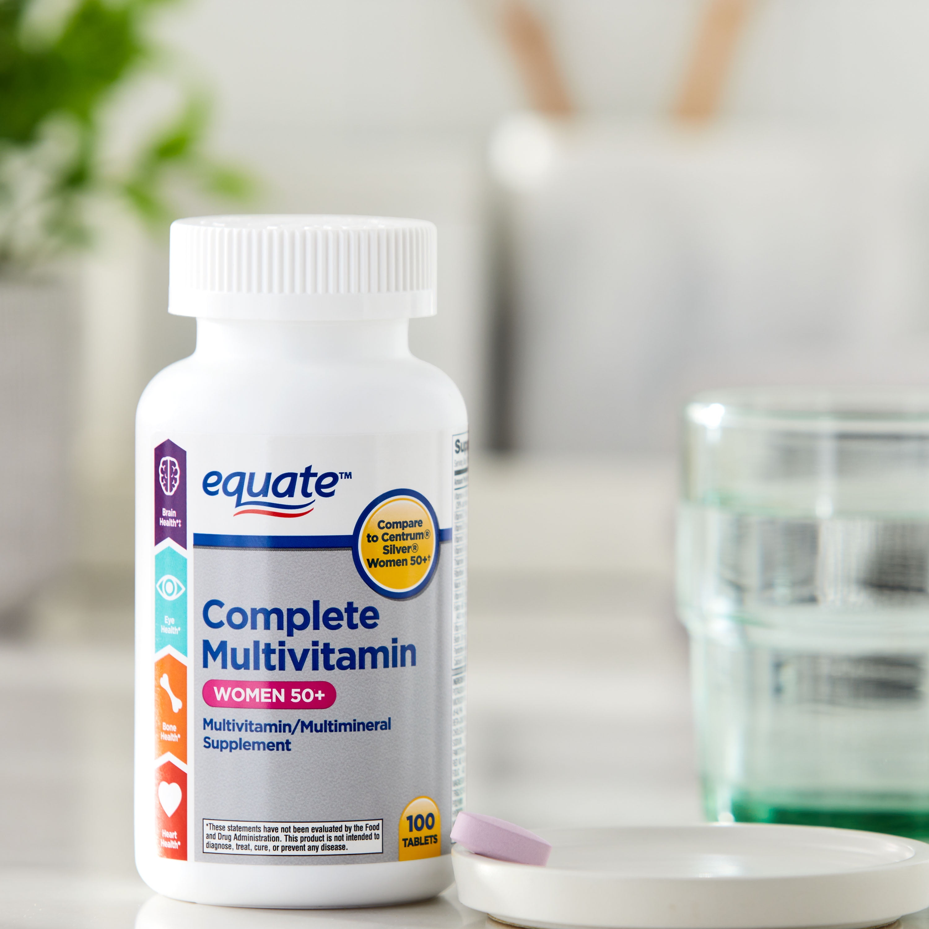 Equate Women’s Multivitamin Tablet 50+, 100 Count