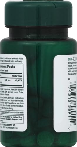 Nature's Bounty B-12 2500 mcg, 75 Tablets