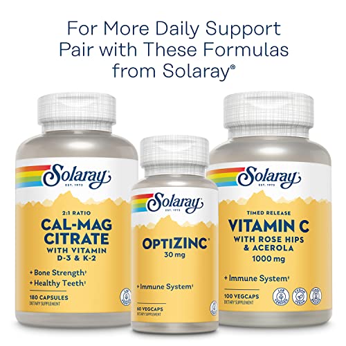Solaray B Complex Vitamins, 100mg, 100 Capsules
