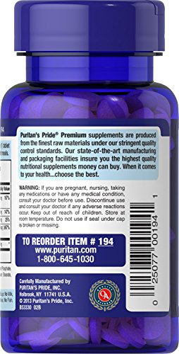 Puritan's Pride B-Complex & B-12, 180 Tablets