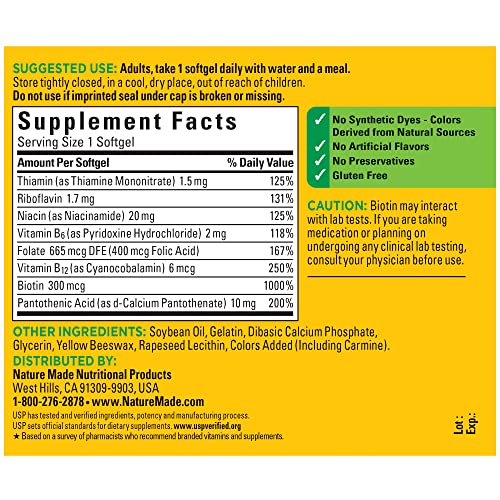 Nature Made Super B Energy Complex Softgels, 160 Count