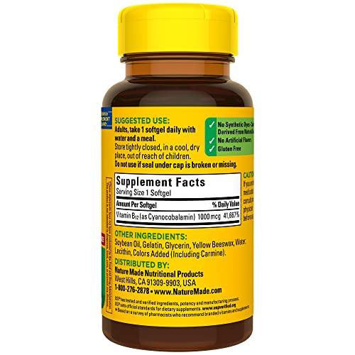 Nature Made B12 1000 mcg Softgels - 150 Count