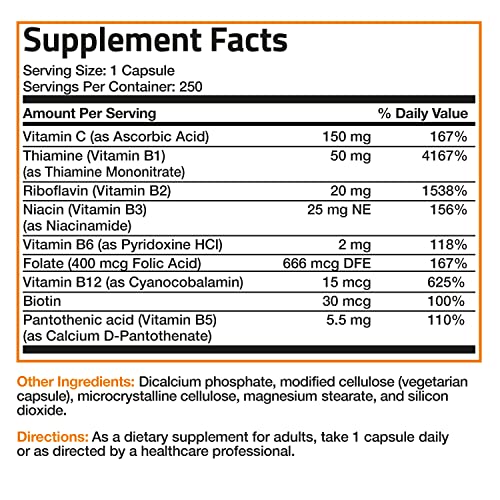 Bronson B Complex + Vitamin C for Energy & Immunity