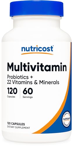 Nutricost Vegetarian Multivitamin with Probiotics - 120 Caps