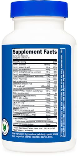 Nutricost Vegetarian Multivitamin with Probiotics - 120 Caps