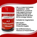 A-Z Multivitamins & Minerals, 150 Tablets - 2 Pack
