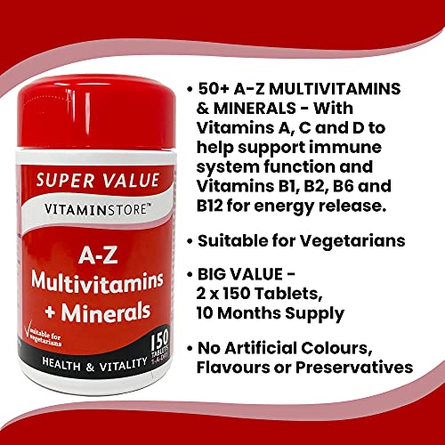 A-Z Multivitamins & Minerals, 150 Tablets - 2 Pack