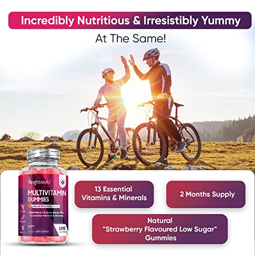 Chewable Multivitamin Gummies - 120 Count Vegan