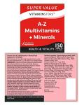 A-Z Multivitamins & Minerals, 150 Tablets - 2 Pack