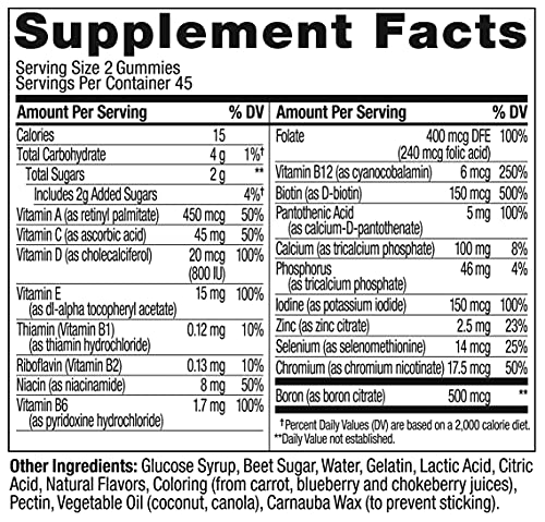 OLLY Women's Multivitamin Gummies with Essential Nutrients