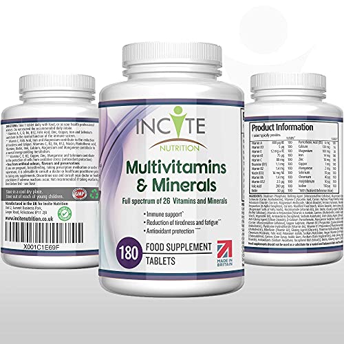 Vegan Multivitamins & Minerals - 180 Tablets