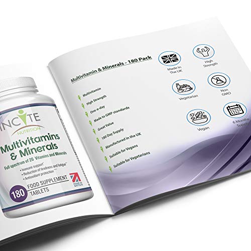 Vegan Multivitamins & Minerals - 180 Tablets