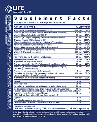 Life Extension Two Per Day High Potency Multivitamins
