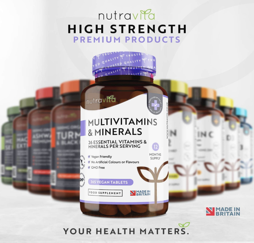 Vegan Multivitamin and Mineral Supplement - 365 Tablets