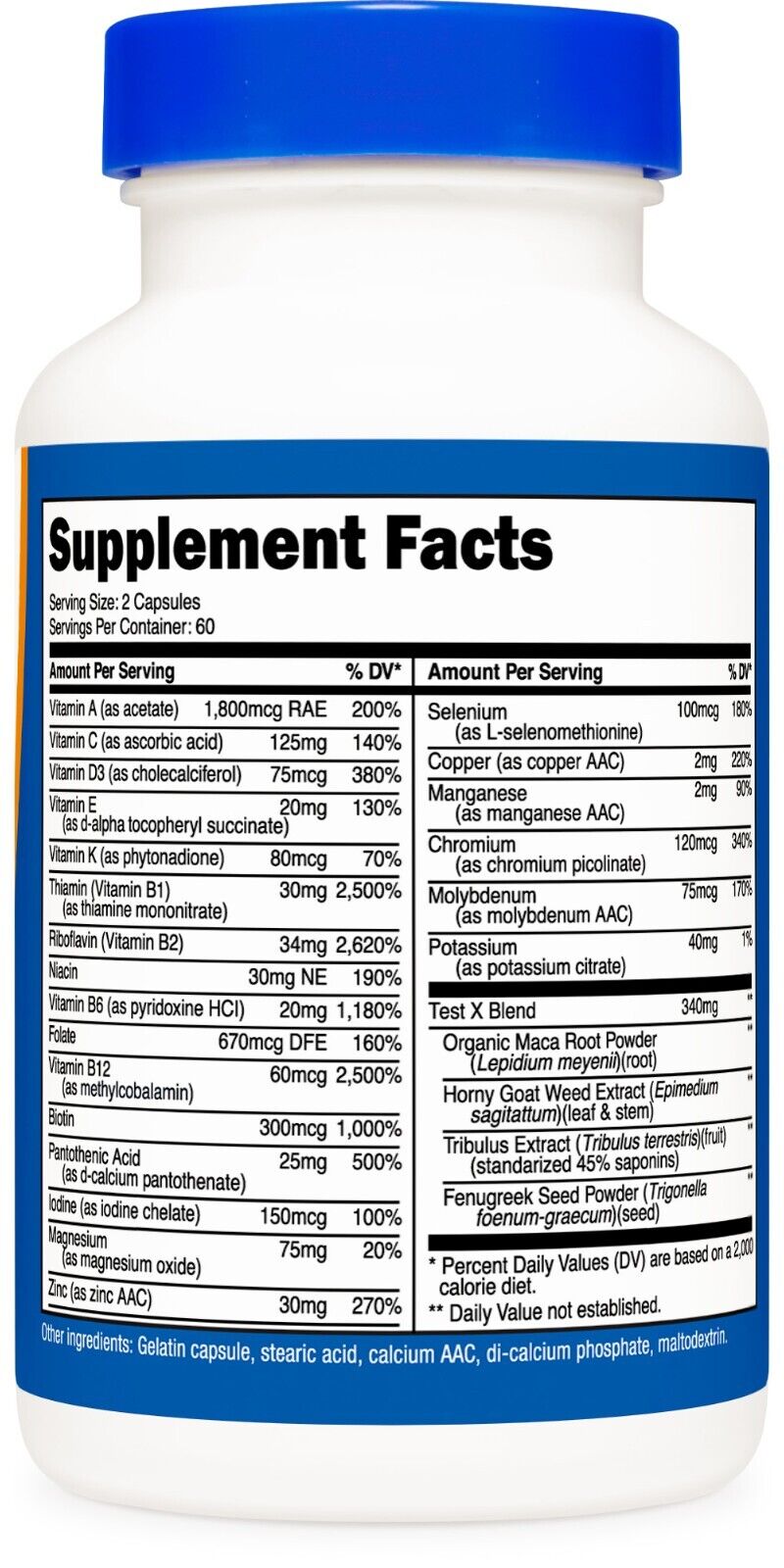 Nutricost Men's Multivitamin - 120 Capsules