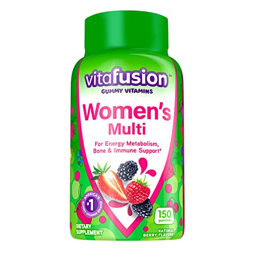 Vitafusion Women's Supercharged Berry Multivitamins, 150 Gummies