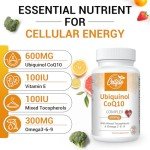 Ubiquinol CoQ10 600 mg Softgels for Heart Health