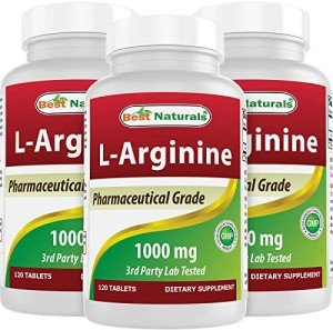 L-Arginine 1000 mg 120 Tablets - 3 Pack