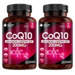 CoQ10 200mg Vegan Capsules - 2 Bottles