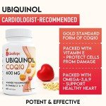 Ubiquinol CoQ10 600mg with Omega 3, 6, 9