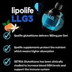 LipoLife Liposomal Glutathione Liquid - Peach Vanilla