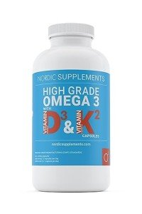 Omega 3 Fish Oil with Vitamin D & K2 365 Caps